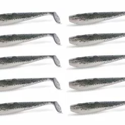 10" 10 PACK | Quantum Q-Paddler Shad 12cm Rainbow Shad