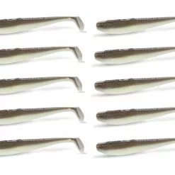 10" 10 PACK | Quantum Q-Paddler Shad 8cm Olive Green
