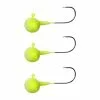 Spro Football Jig Heads Yellow Of Fluo Red (3pcs)