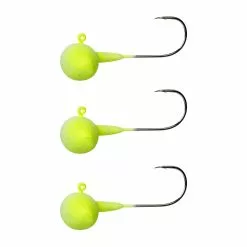 Spro Football Jig Heads Yellow Of Fluo Red (3pcs)