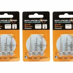 5 PACK | Savage Gear Cork Screw Heads 15gr