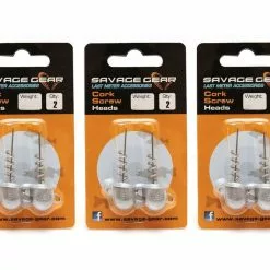 5 PACK | Savage Gear Cork Screw Heads 30gr
