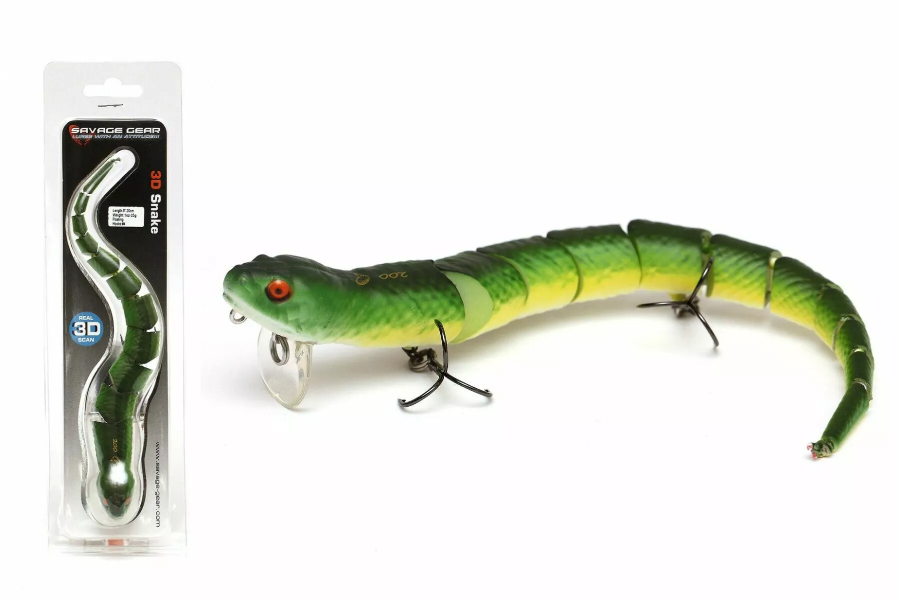 Savage Gear 3D Snake 30cm | In Diverse Kleuren! 4 Savage Gear 3D Snake 30cm | In Diverse Kleuren! - Afbeelding 4