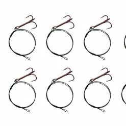 10" 10 PAKJES Specitec Stalenonderlijn Met Dreg - 50cm (in Diverse Haakmaten)