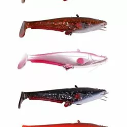 5 KLEUREN DEAL | DAM Effzett LB Real Life Catfish Paddle Tail 25cm