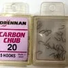 Drennan Carbon Chub Hooks (in Diverse Maten!)