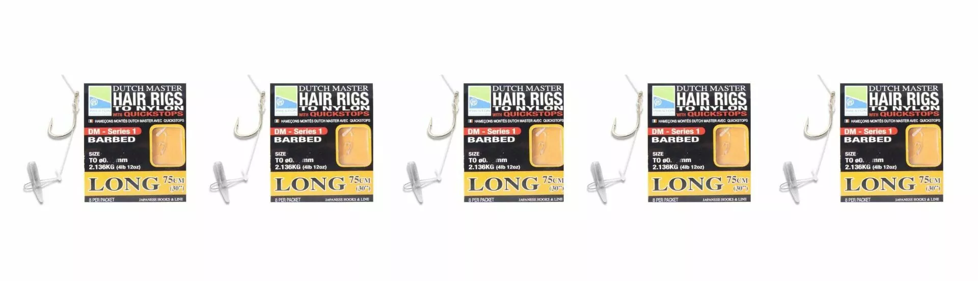 5 PAKJES | Preston Dutch Master Hair Rigs With Quick Stops | In Diverse Lengtes & Maten! 3 5 PAKJES | Preston Dutch Master Hair Rigs With Quick Stops | In Diverse Lengtes & Maten! - Afbeelding 3