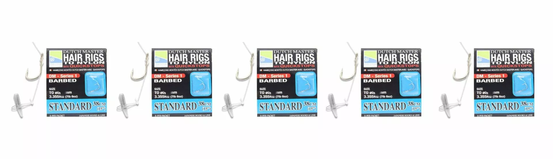 5 PAKJES | Preston Dutch Master Hair Rigs With Quick Stops | In Diverse Lengtes & Maten! 2 5 PAKJES | Preston Dutch Master Hair Rigs With Quick Stops | In Diverse Lengtes & Maten! - Afbeelding 2