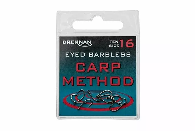 Drennan Carp Method Eyed Barbless (in Diverse Maten!) 1 Drennan Carp Method Eyed Barbless (in Diverse Maten!)