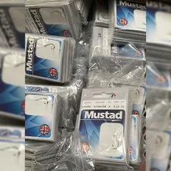 100% 100 Mustad Witvisonderlijnen! 10 Pakjes á 10 Stuks!
