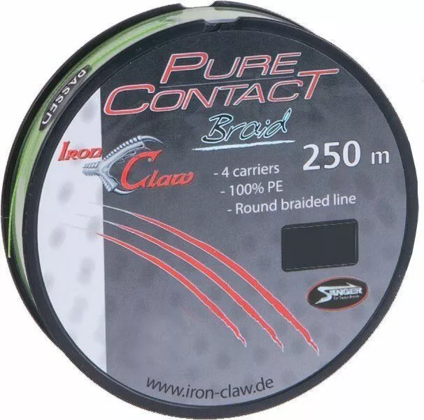 Iron Claw Pure Contact Braid 250mtr 1 Iron Claw Pure Contact Braid 250mtr