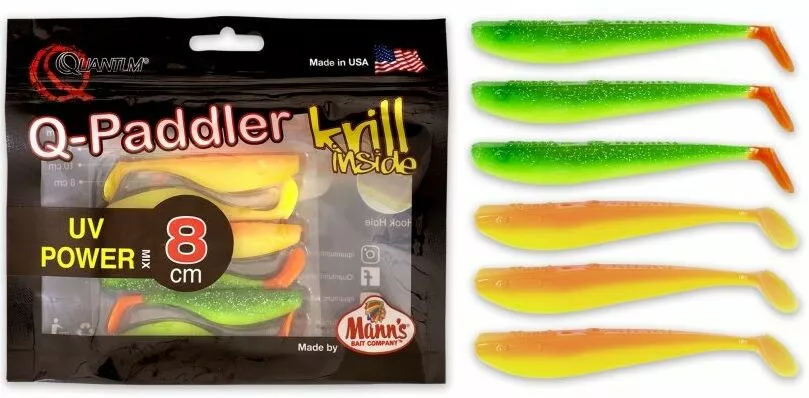 Quantum Q-Paddler Power Pack 8cm | 3x Hot Shad + 3x Desert Sunset 1 Quantum Q-Paddler Power Pack 8cm | 3x Hot Shad + 3x Desert Sunset