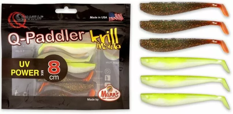 Quantum Q-Paddler Power Pack 8cm | 3x Magic Motoroil + 3x Citrus Shad 1 Quantum Q-Paddler Power Pack 8cm | 3x Magic Motoroil + 3x Citrus Shad