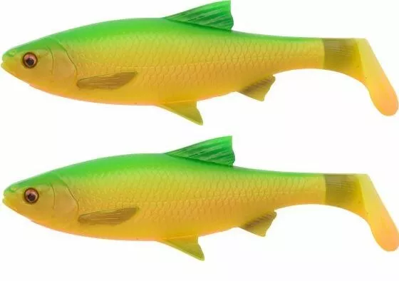 Savage Gear 3D River Roach Paddle Tail 18cm, In Diverse Kleuren! (2pcs) 2 Savage Gear 3D River Roach Paddle Tail 18cm, In Diverse Kleuren! (2pcs) - Afbeelding 2