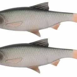 Savage Gear 3D River Roach Paddle Tail 22cm, In Diverse Kleuren! (2pcs) -Aanbiedingen Hengels Winkel riverroachgreen