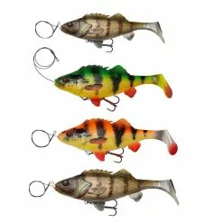 MIX 4 PACK | Savage Gear 4D Line Thru Perch Shads