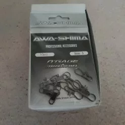 Awa Shima Interlock Snap Size 1 / 2 / 3 Per Doos (12 Zakjes A 10 Stuks) -Aanbiedingen Hengels Winkel size 3